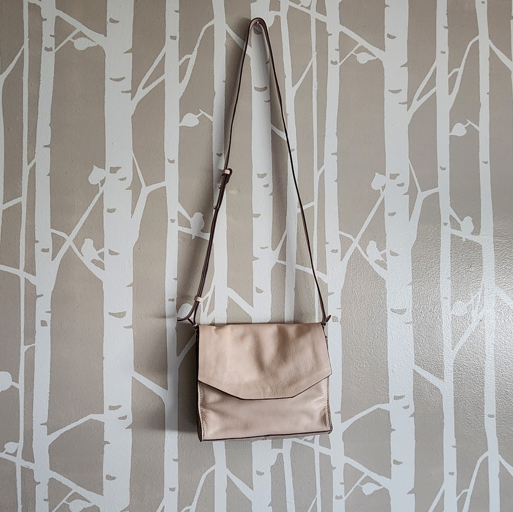 Clarks: Genuine Leather Pink Crossbody Purse